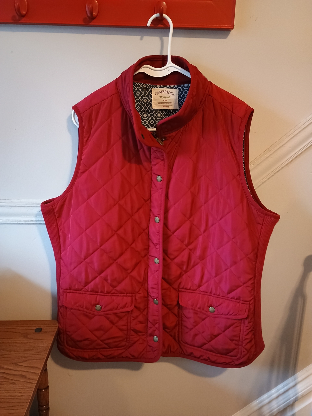 Quilted Red Women's Vest